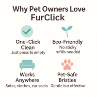 FurClick™ – One-Click Pet Hair Remover Brush